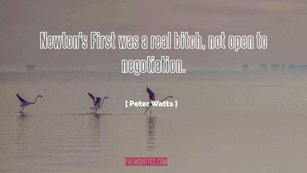 Negotiation quotes by Peter Watts