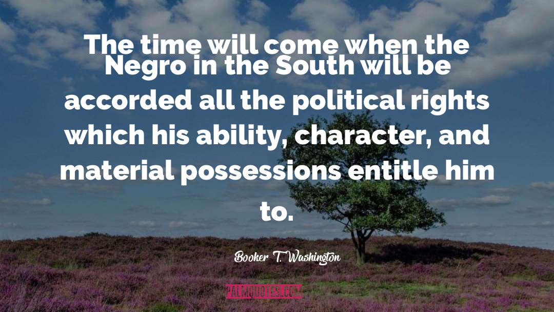 Negro quotes by Booker T. Washington