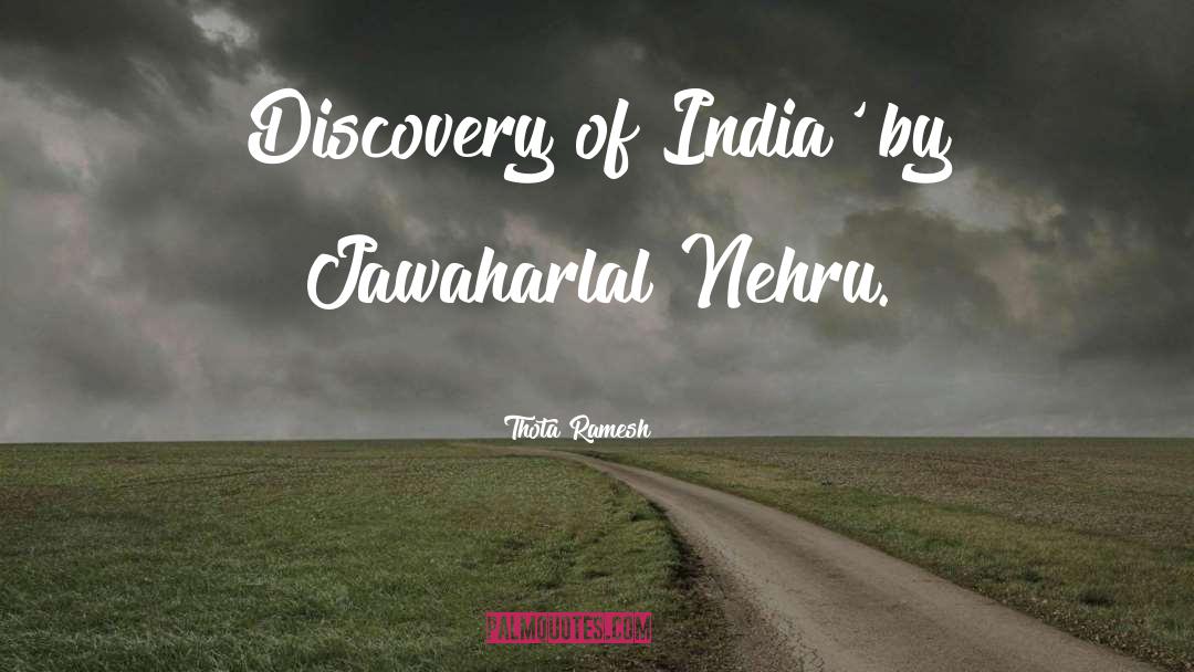 Nehru quotes by Thota Ramesh