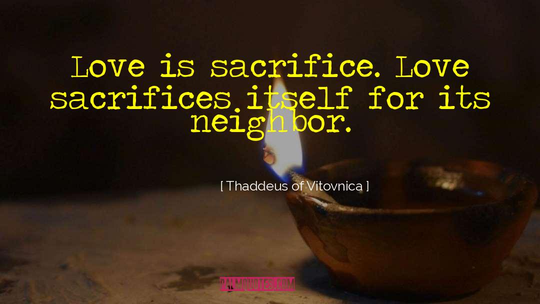 Neighbor Friendship quotes by Thaddeus Of Vitovnica