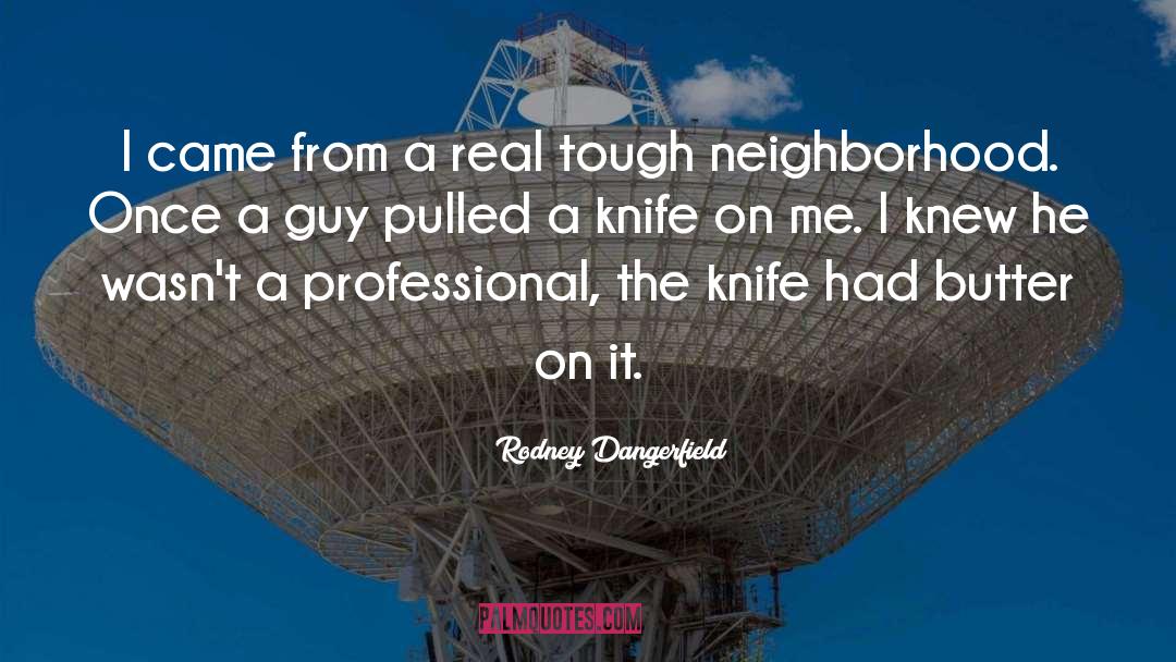 Neighborhoods quotes by Rodney Dangerfield