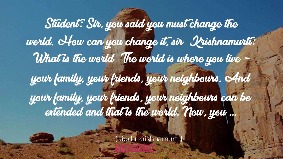 Neighbours quotes by Jiddu Krishnamurti
