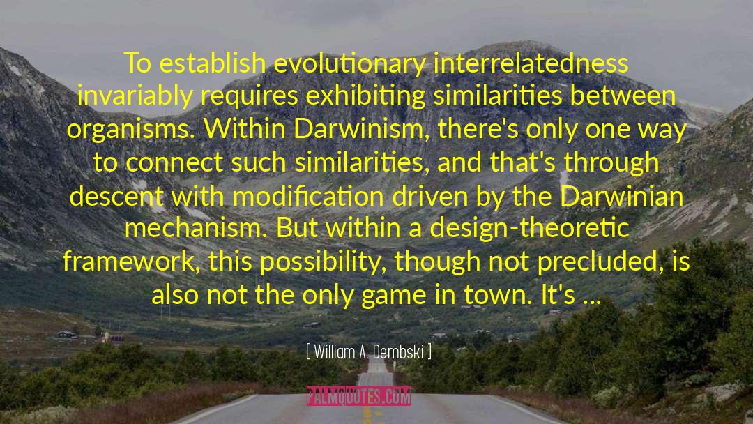 Neo Darwinism quotes by William A. Dembski