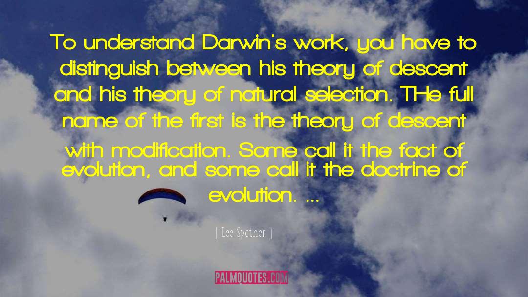 Neo Darwinism quotes by Lee Spetner