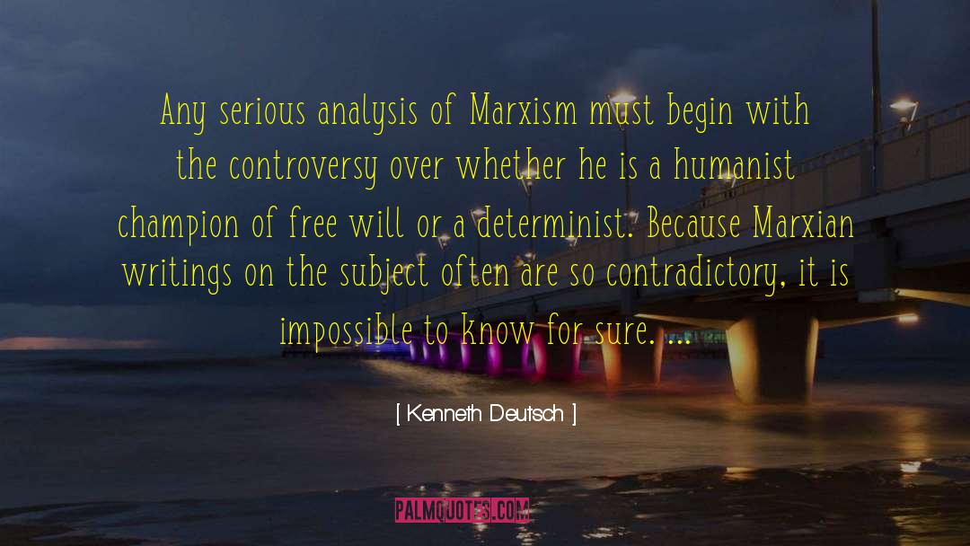 Neo Marxism quotes by Kenneth Deutsch