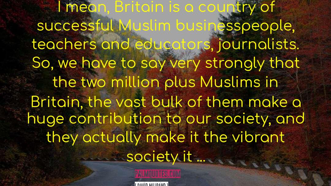 Neo Muslims quotes by David Miliband