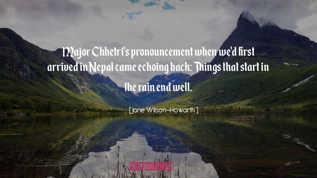 Nepal quotes by Jane Wilson-Howarth