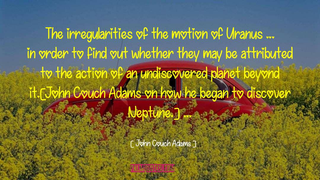 Neptune quotes by John Couch Adams