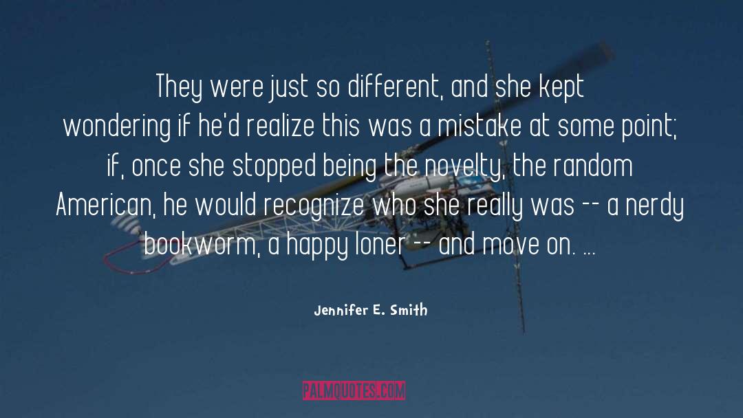 Nerdy quotes by Jennifer E. Smith