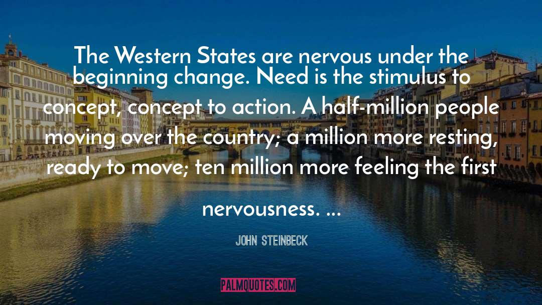 Nervousness quotes by John Steinbeck