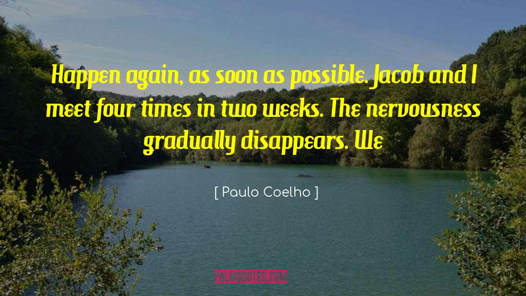 Nervousness quotes by Paulo Coelho