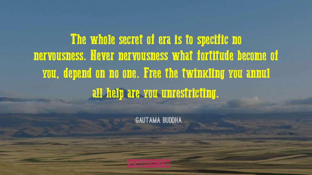 Nervousness quotes by Gautama Buddha