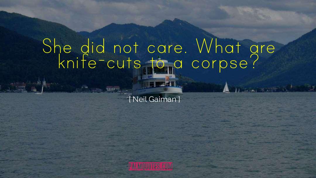 Nessmuk Knife quotes by Neil Gaiman