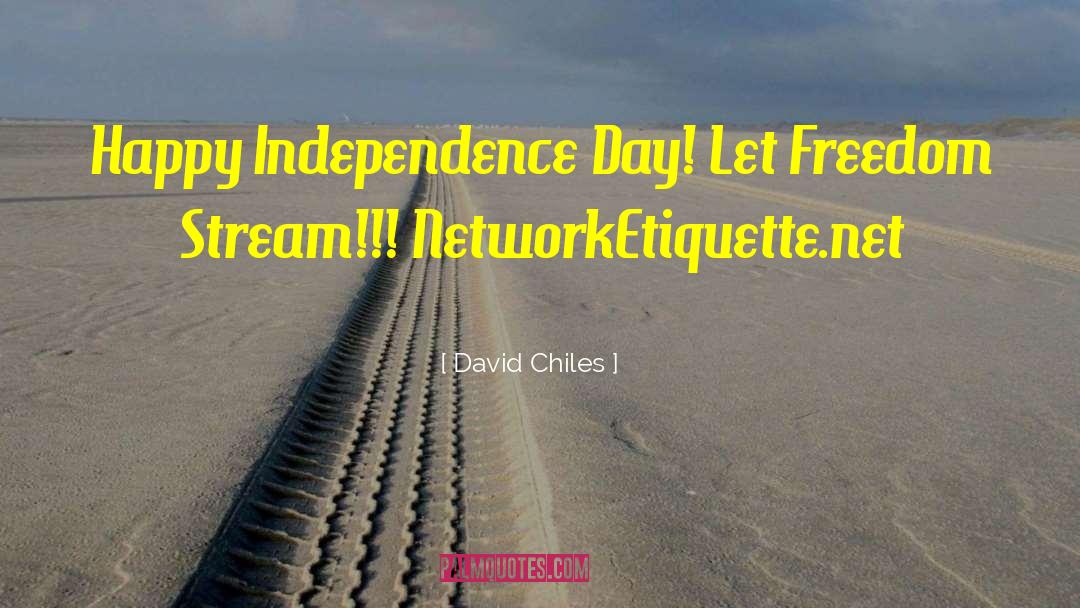 Netiquette quotes by David Chiles