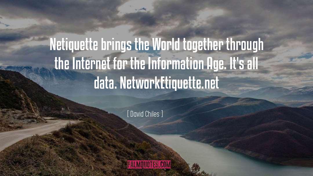 Netiquette quotes by David Chiles