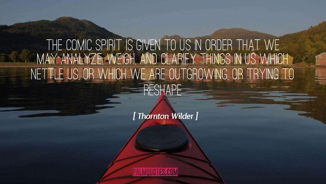 Nettle quotes by Thornton Wilder