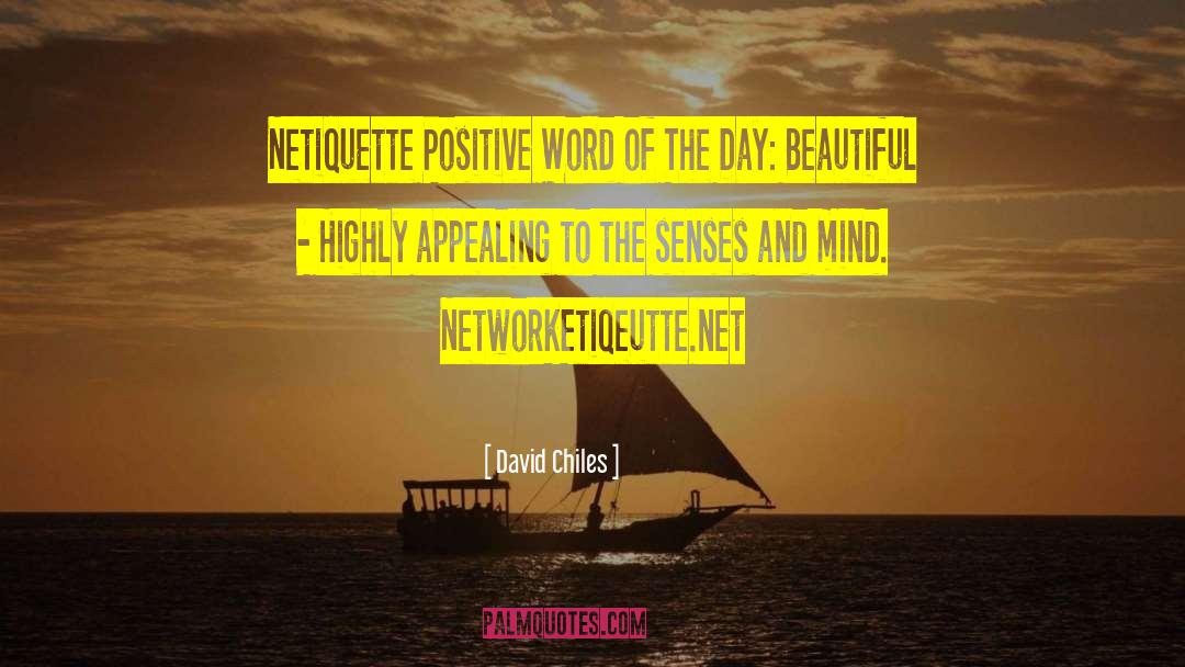 Network Etiquette quotes by David Chiles