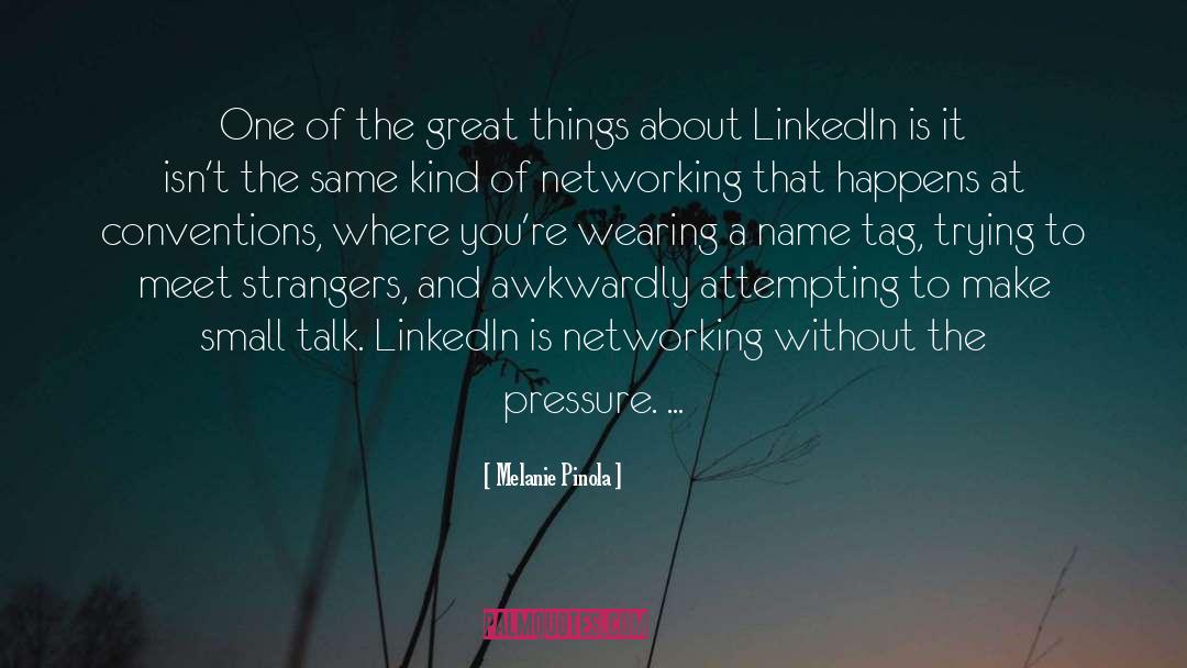 Network Etiquette quotes by Melanie Pinola