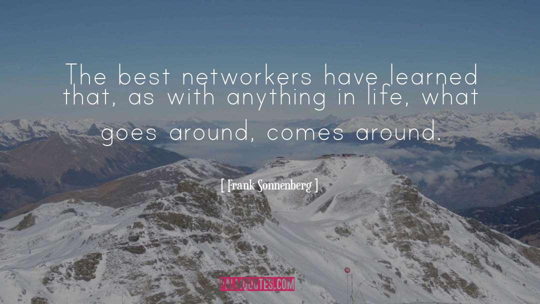 Network Etiquette quotes by Frank Sonnenberg