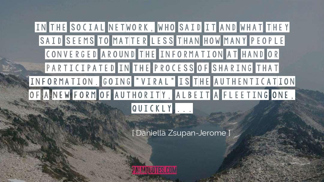 Network quotes by Daniella Zsupan-Jerome