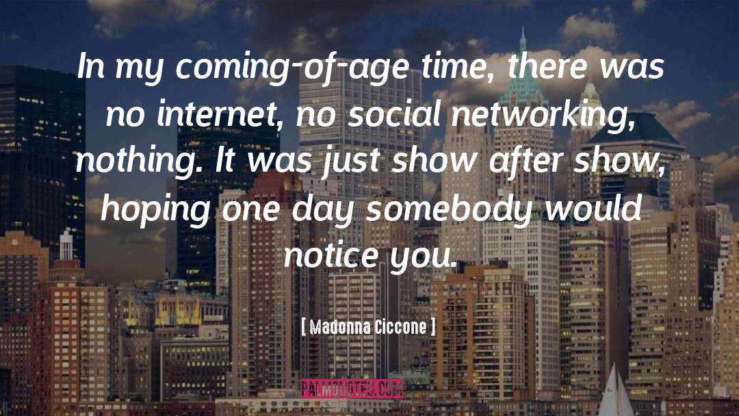 Networking Marketing quotes by Madonna Ciccone