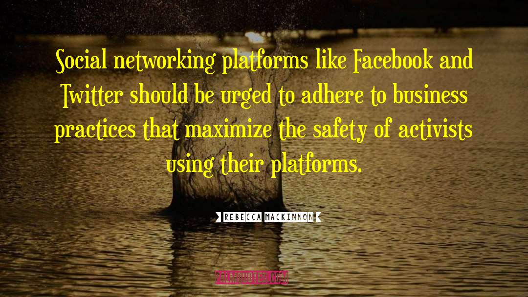Networking quotes by Rebecca MacKinnon