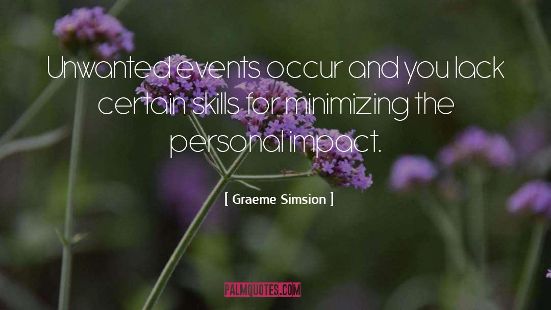 Networking Skills quotes by Graeme Simsion