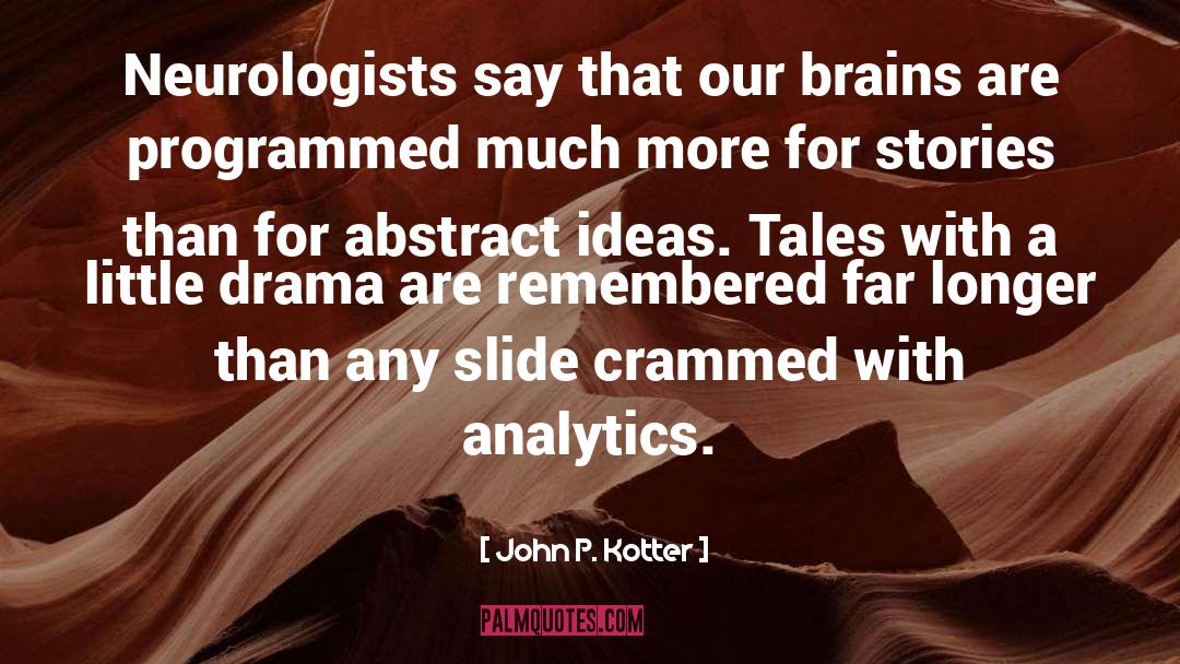 Neurologists quotes by John P. Kotter