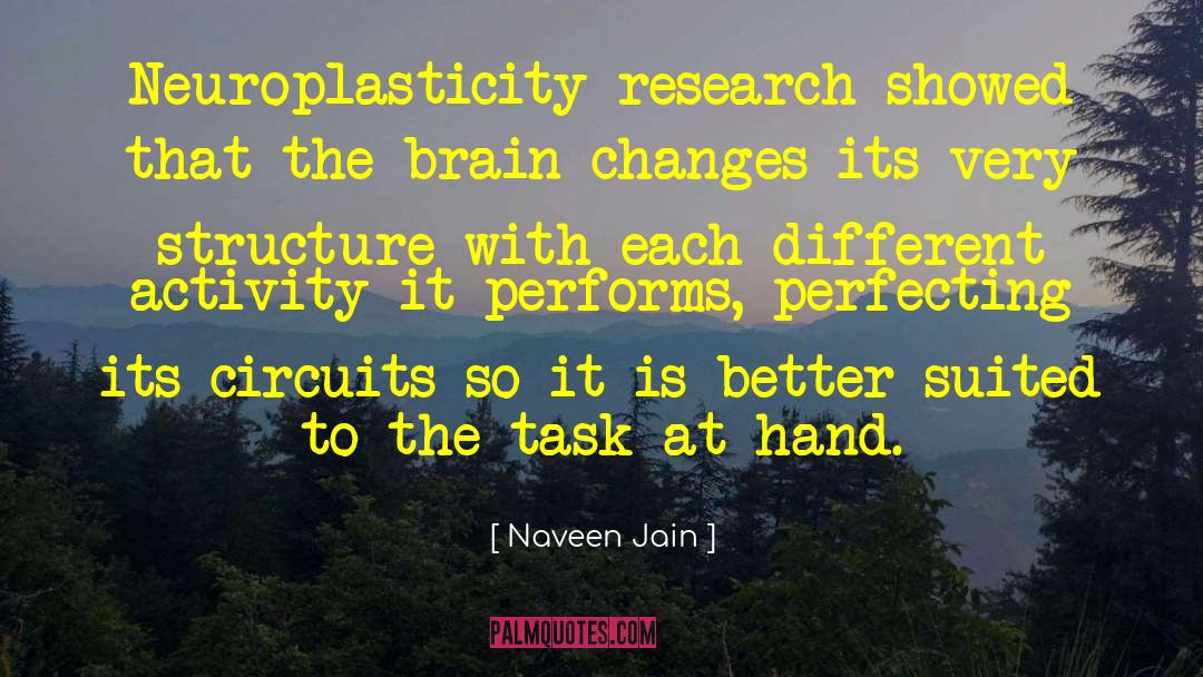 Neuroplasticity quotes by Naveen Jain