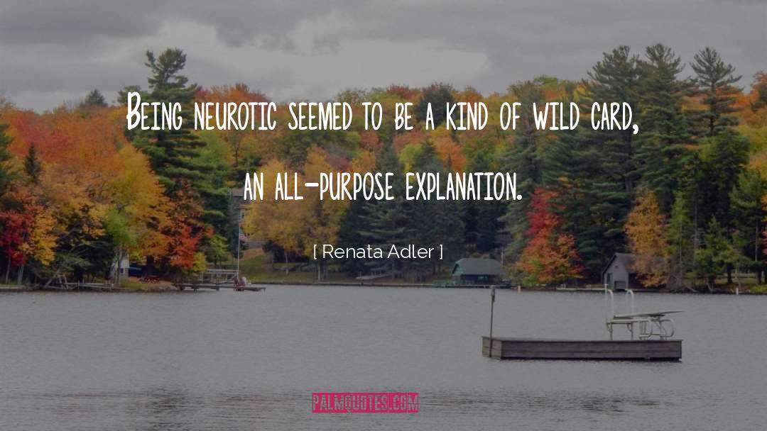 Neurosis quotes by Renata Adler