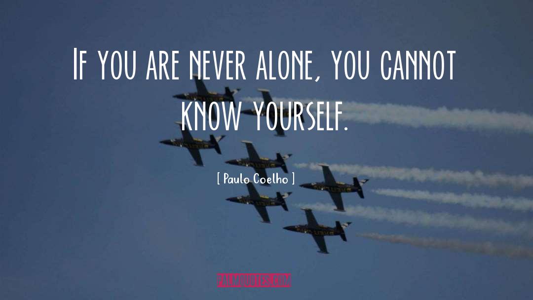 Never Alone quotes by Paulo Coelho