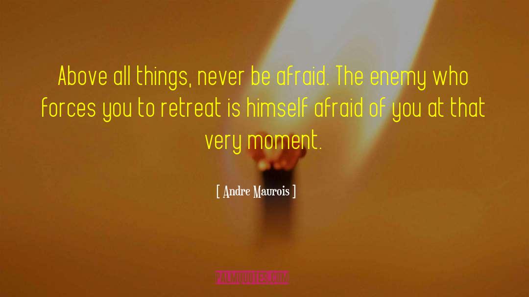Never Be Afraid quotes by Andre Maurois