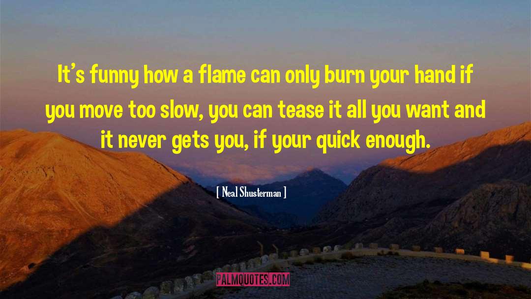 Never Burn Your Bridges quotes by Neal Shusterman