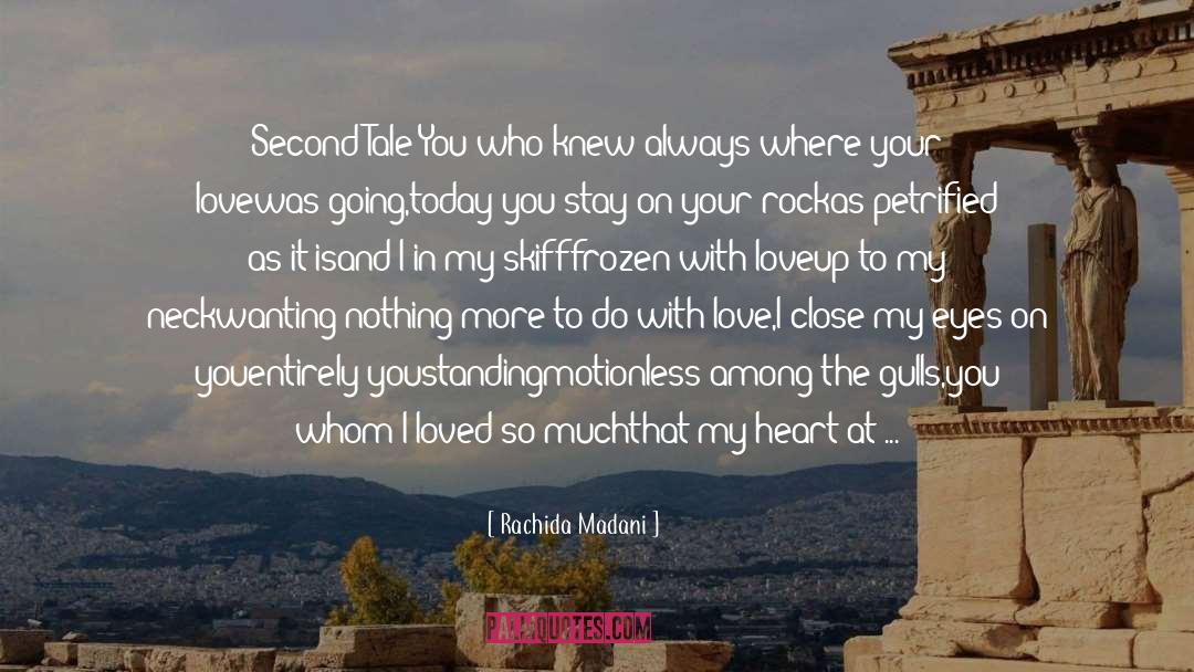 Never Close Your Heart quotes by Rachida Madani