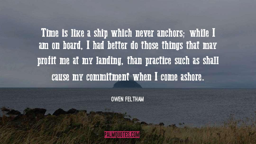 Never Compromise quotes by Owen Feltham