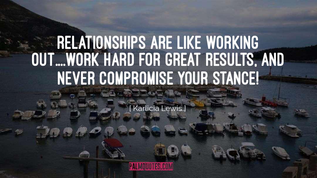 Never Compromise quotes by Karlicia Lewis