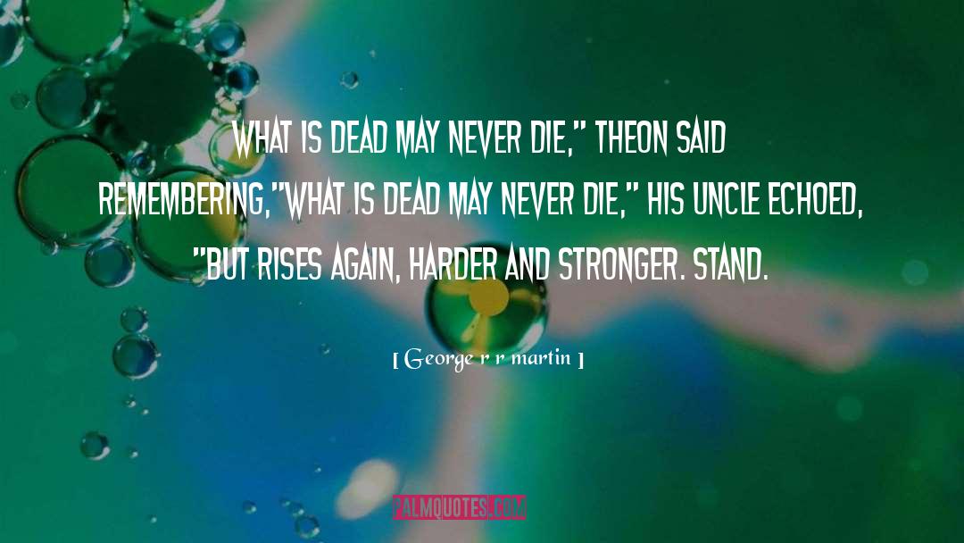 Never Die quotes by George R R Martin