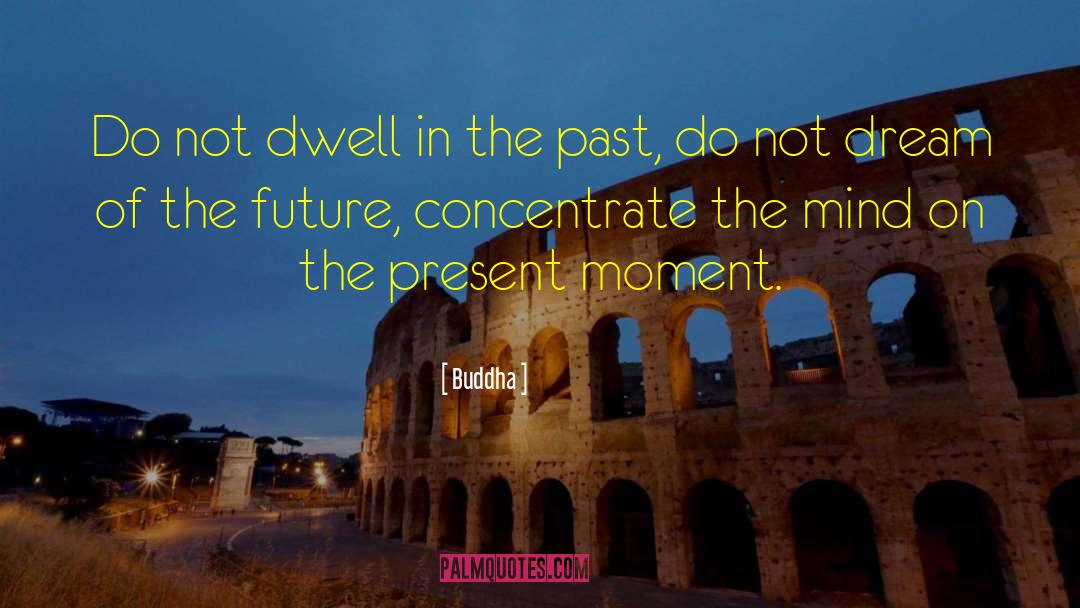 Never Dwell In The Past quotes by Buddha