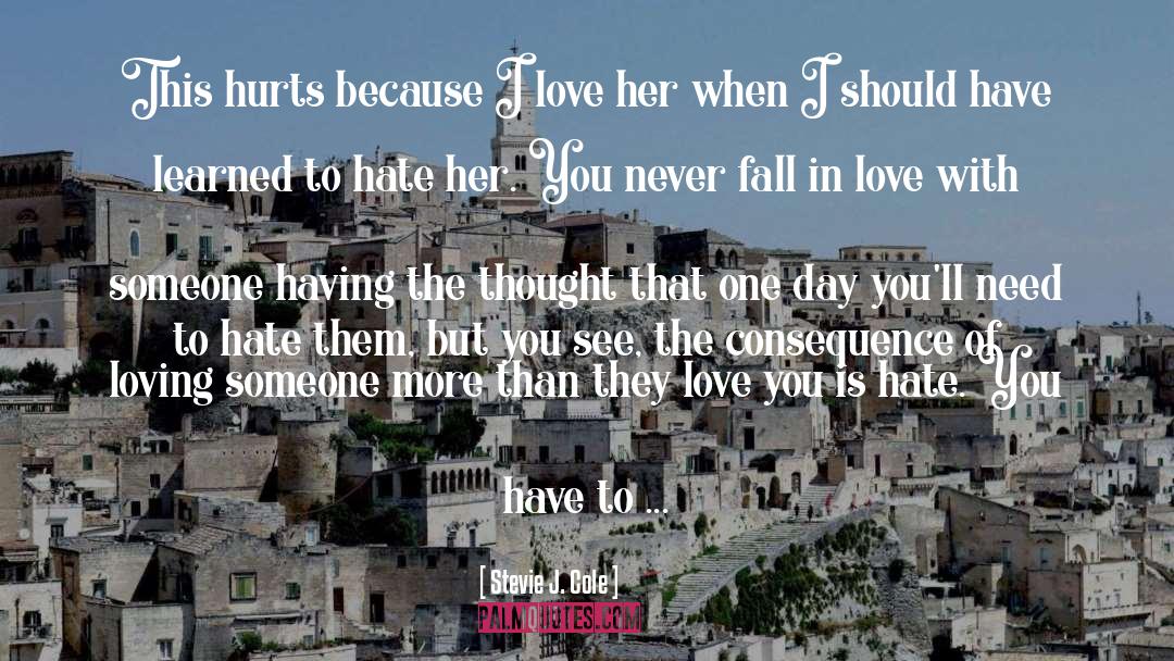Never Fall In Love quotes by Stevie J. Cole