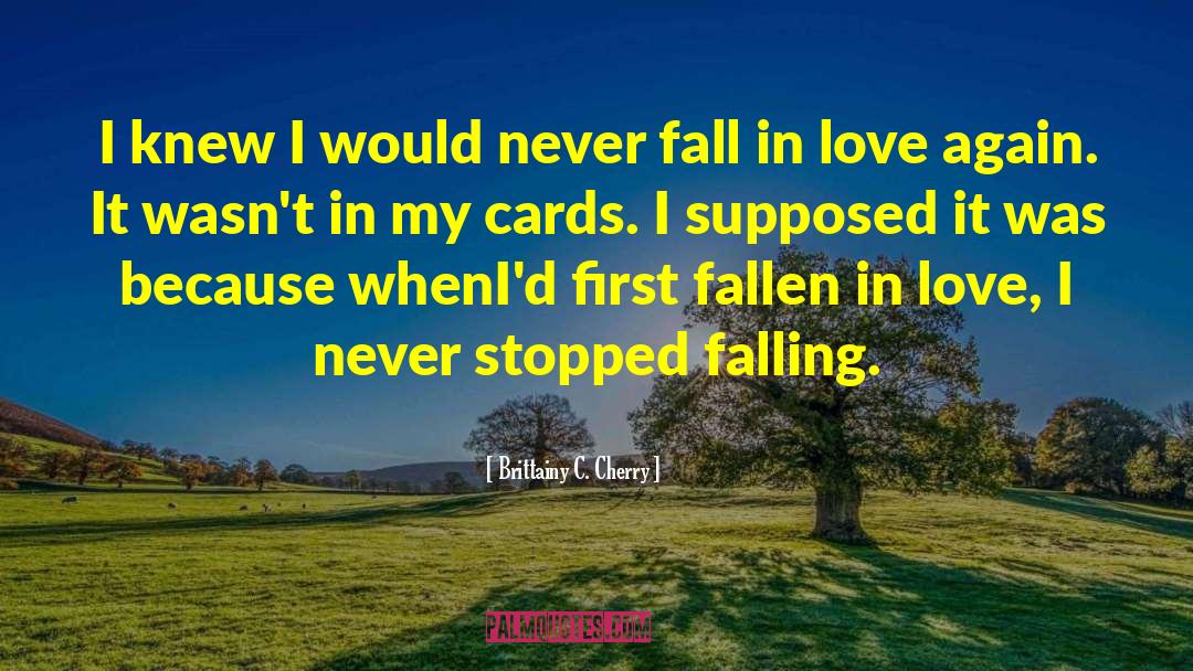 Never Fall In Love quotes by Brittainy C. Cherry