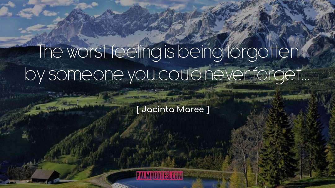 Never Forget Someone You Love quotes by Jacinta Maree