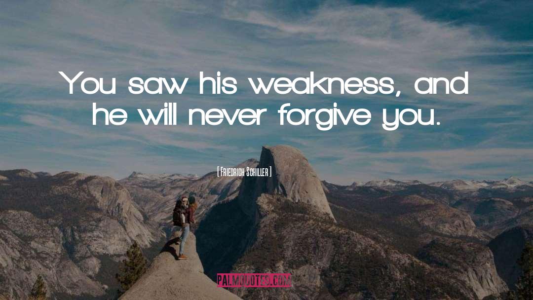 Never Forgive quotes by Friedrich Schiller