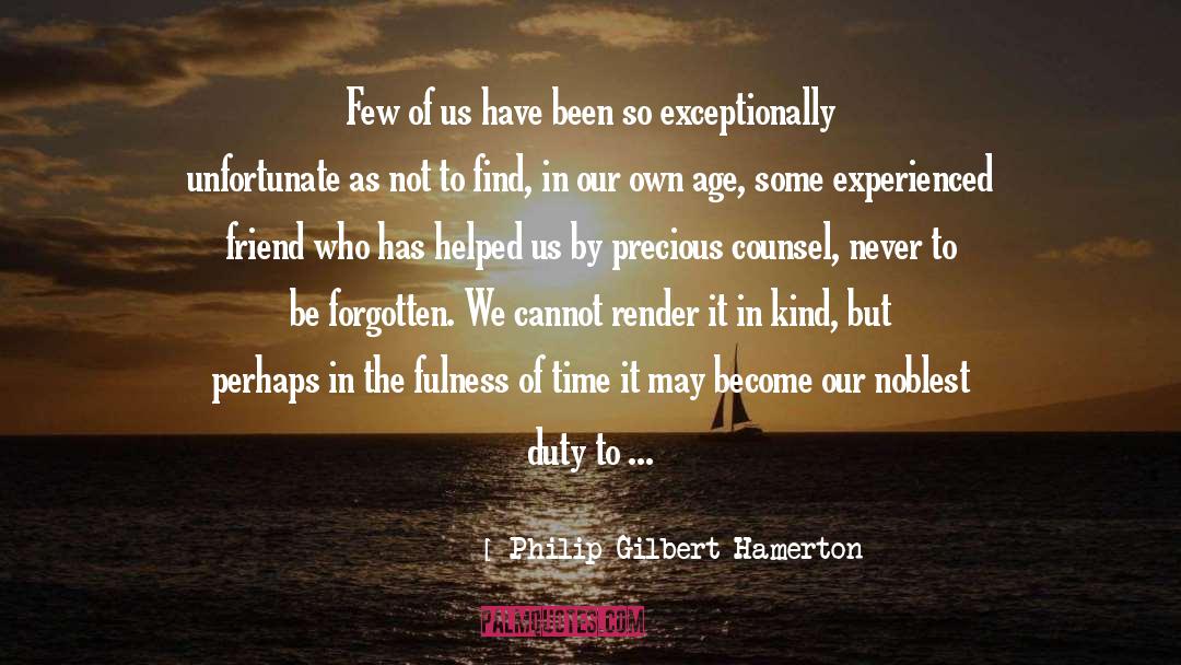 Never Forgotten Love quotes by Philip Gilbert Hamerton