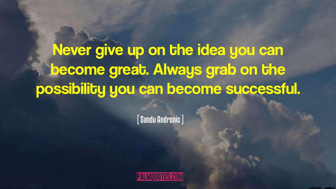 Never Give Up On Anyone quotes by Sandu Andronic