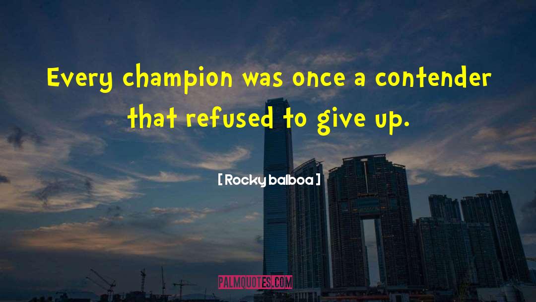Never Give Up On Something quotes by Rocky Balboa