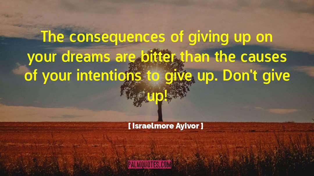 Never Give Up On Your Journey quotes by Israelmore Ayivor