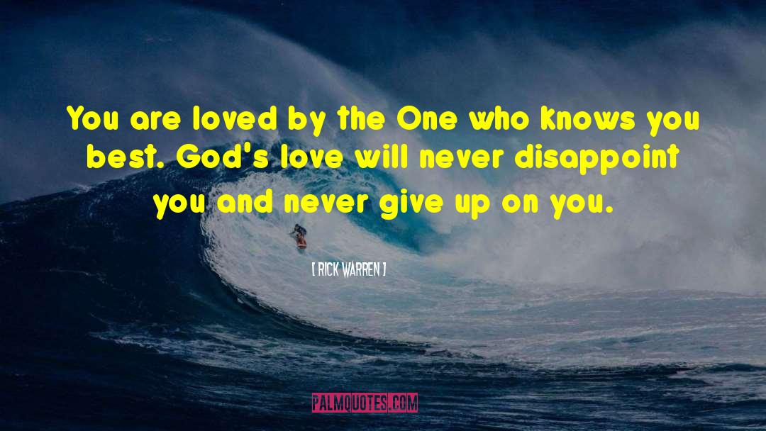 Never Give Up The One You Love quotes by Rick Warren