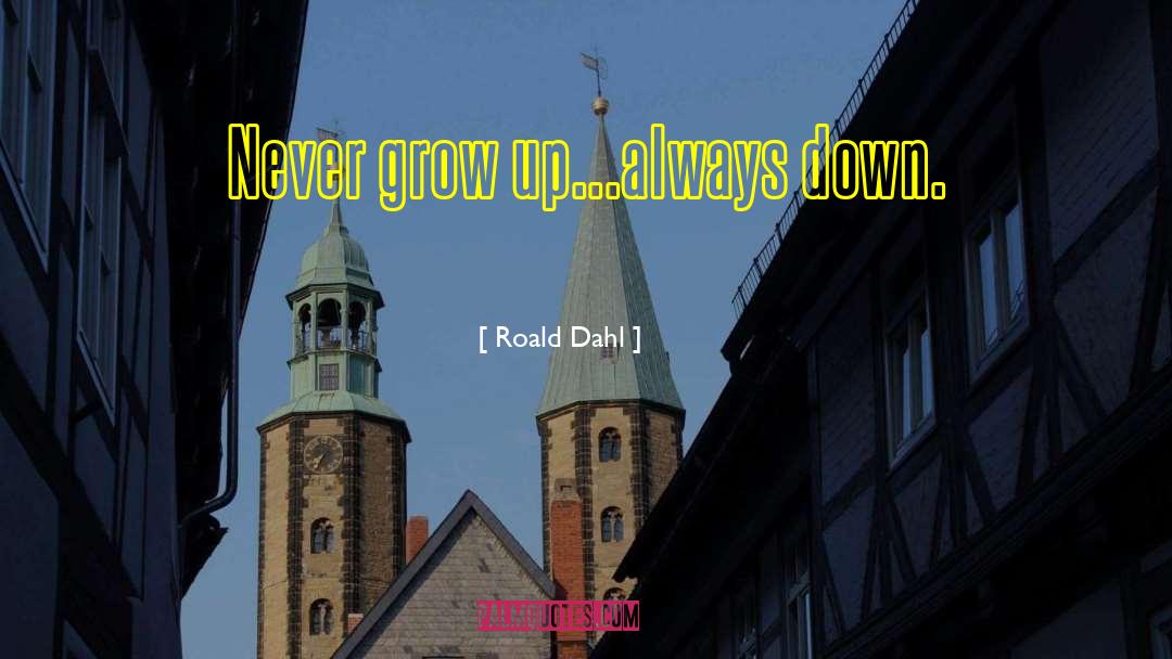 Never Grow Up quotes by Roald Dahl