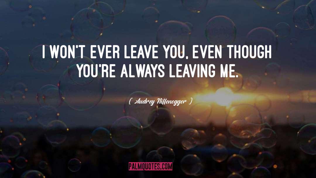 Never Leave Me quotes by Audrey Niffenegger