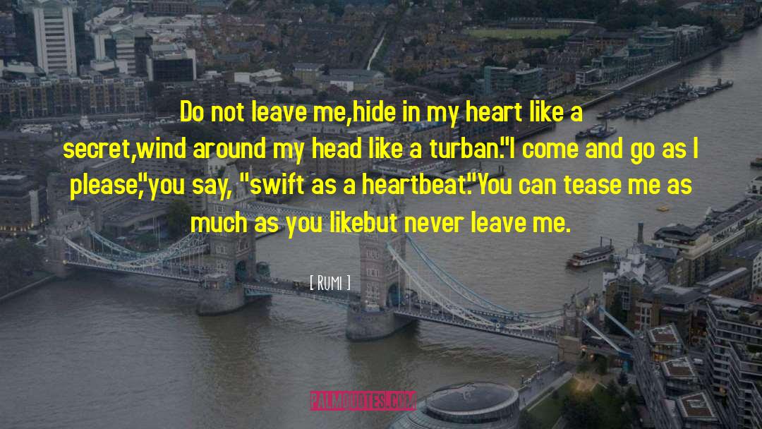 Never Leave Me quotes by Rumi